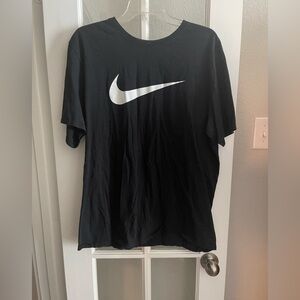 Nike Black Tee with White Text